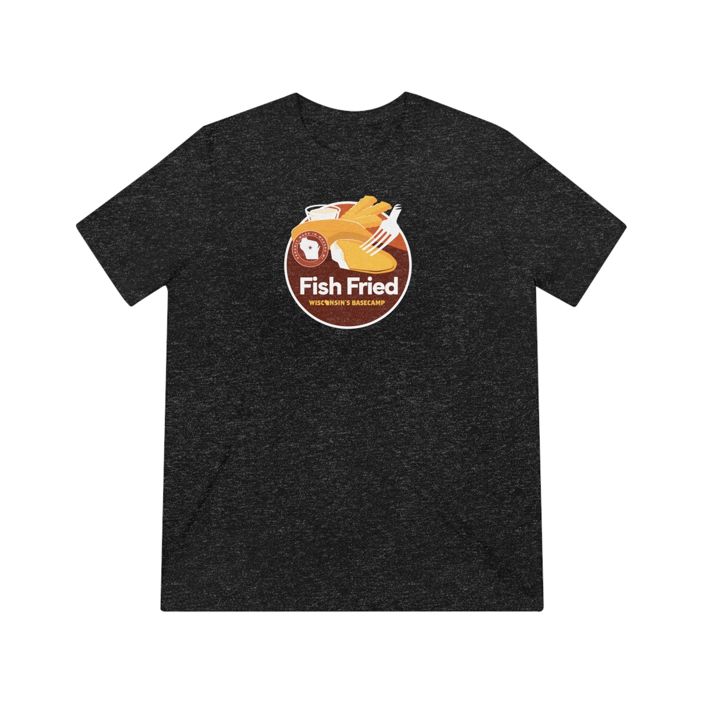 Wisconsin Fish Fry Triblend Tee - Basecamp Design