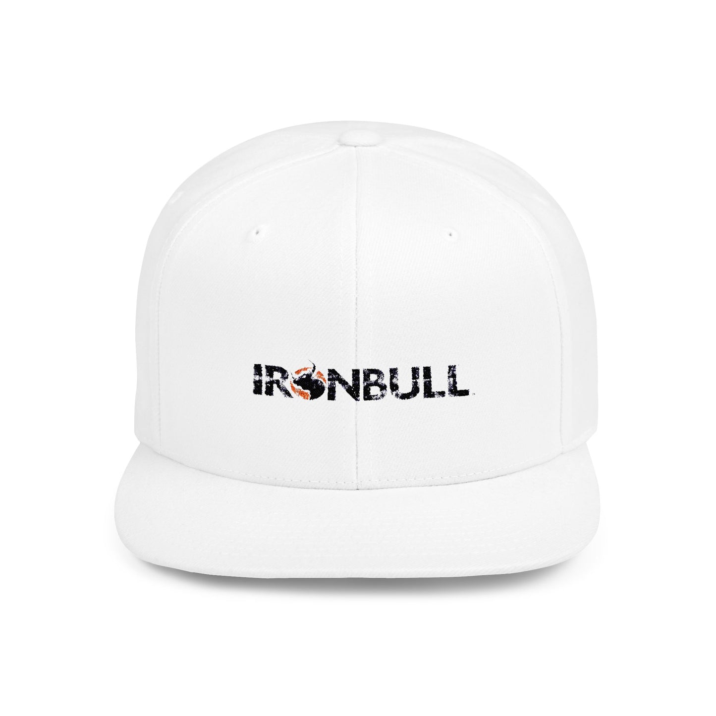 Ironbull Flat Bill Snapback Cap - Stylish Casual Hat for Streetwear Enthusiasts