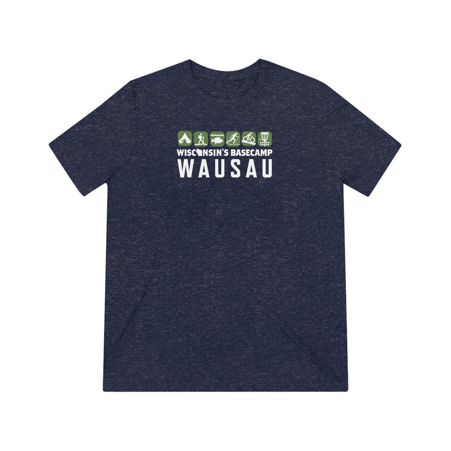 Wisconsin Outdoor Recreation Unisex Triblend Tee - Basecamp Wausau Design