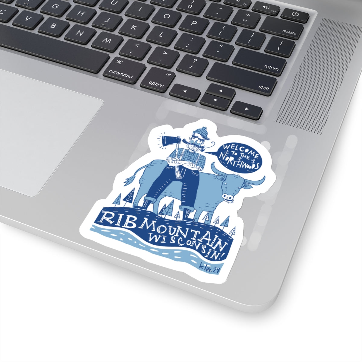 Stickers - Paul Bunyan and Babe the Blue Ox Legendary Design