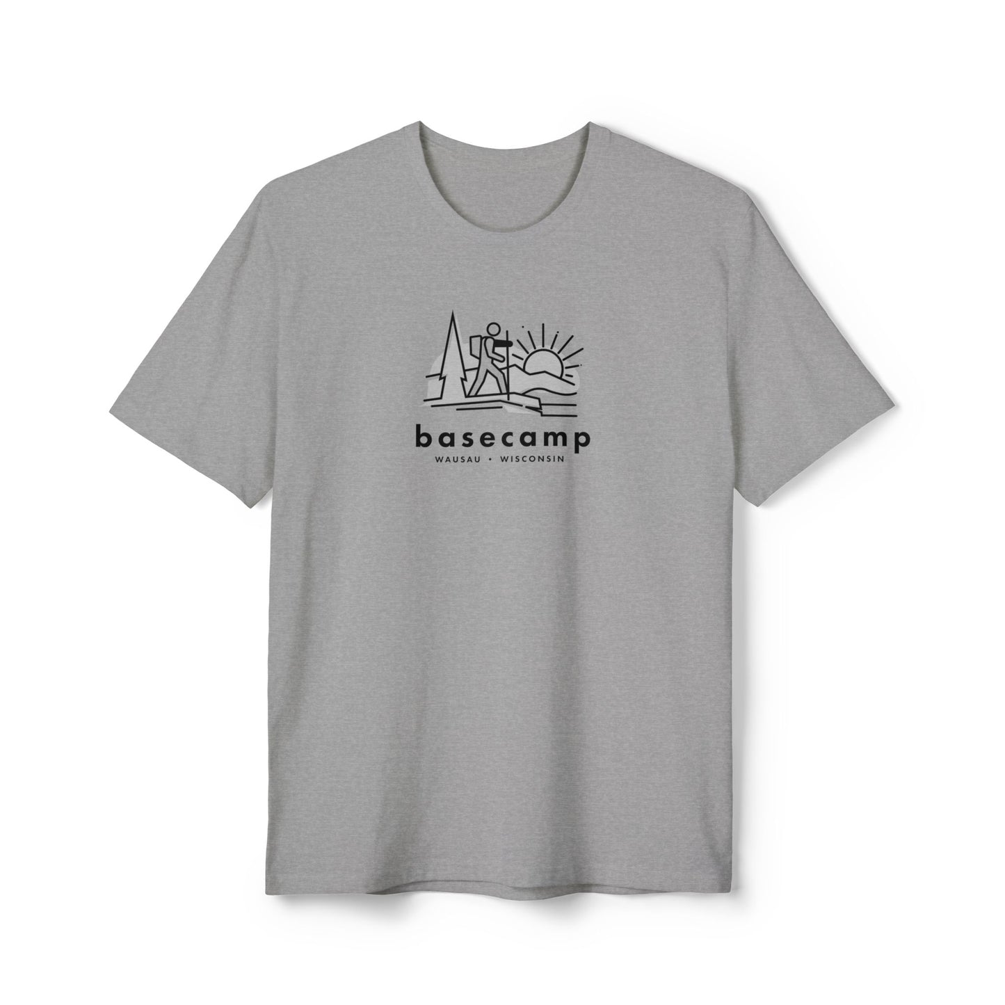 Hiker in Wisconsin's Basecamp - Unisex District® Re-Tee®
